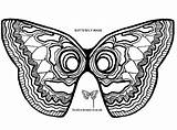 Mask Butterfly Coloring Great sketch template