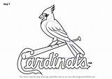 Cardinals Drawingtutorials101 Stl Mlb sketch template