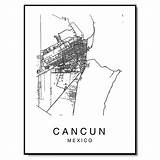 Cancun sketch template