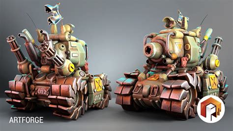 how i made metal slug sv 001 tank 3d modeling timelapse with maya and