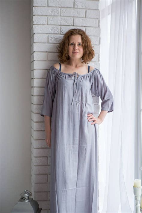 Long Solid Dusty Pastels Nighties For Every Woman Who Loves A Etsy