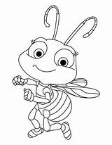 Bee Coloring Pages Honey Dancing Sheet Sky Kids sketch template