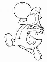 Coloring Nintendo Characters Pages Yoshi Popular Number sketch template