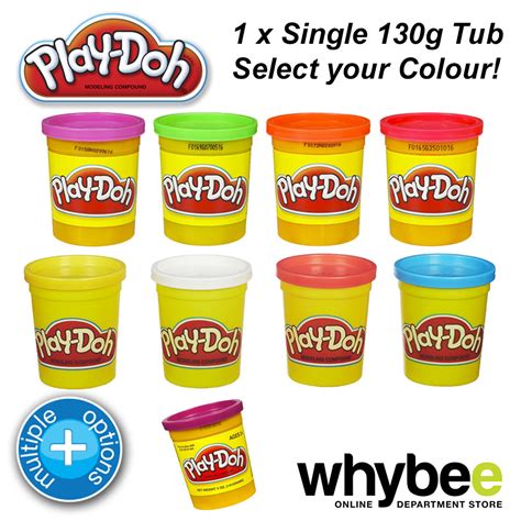 play doh single  tub  compound  colours classic tropical