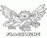 Coloring Pages Skylanders Flashwing Giants Printable sketch template