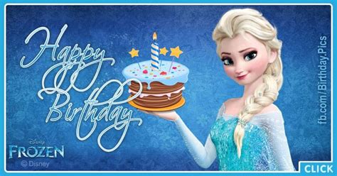 Elsa Getting Frozen Cake For Your Birthday Happy Birthday Pictures