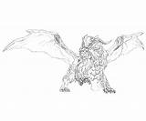 Monster Hunter Teostra Frontier Coloring Pages Another sketch template