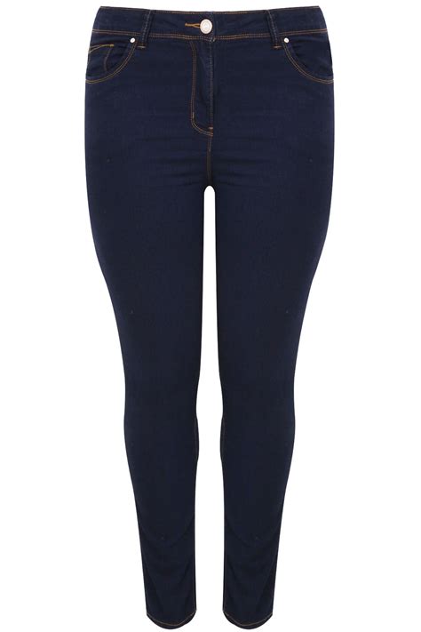 indigo blue skinny ava jeans plus size 16 to 32