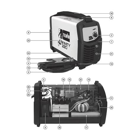 telwin spare parts  welding inverter infinity