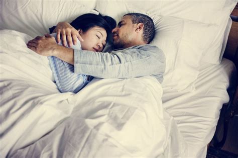 cuddling    partner  lead   sleep
