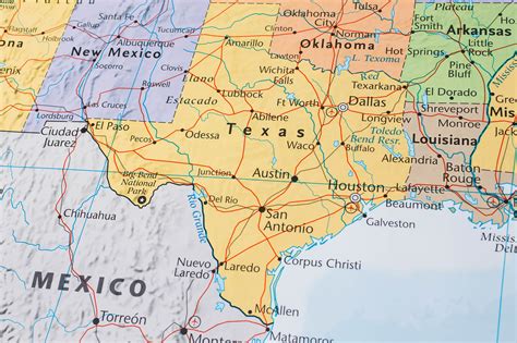 map  texas