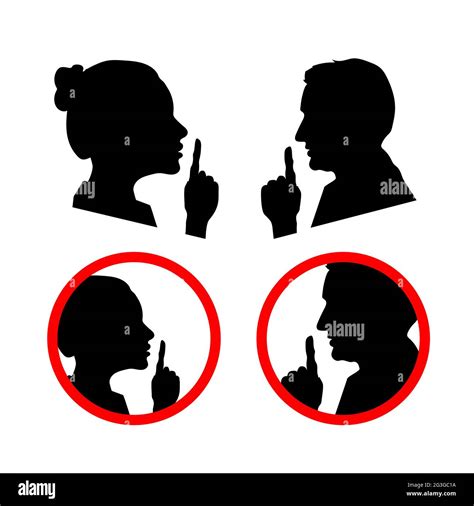 Girl Shh Stock Vector Images Alamy