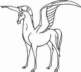 Pegasus Pegacorn Getdrawings Wecoloringpage sketch template