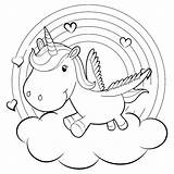 Unicorn Coloring Pages Rainbow Baby Cute Activities Different Beautiful sketch template