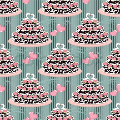 seamless pattern cakes stock vector colourbox