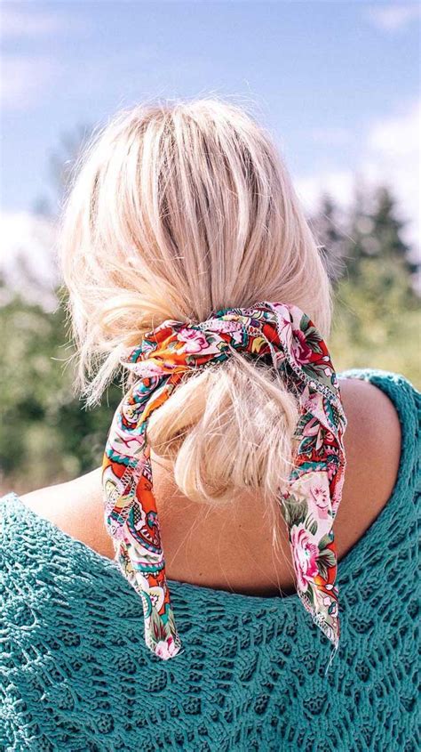 pretty ways  style  hair   scarf