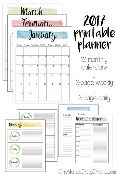 printable planner planner printable planner planner pages