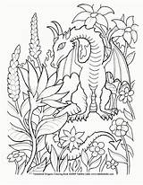 Coloring Dragon Pages Flower Dragons Deviantart Color Cool Colouring Sheets Book Detailed Really Fairy Printable Butterfly Fantasy Adults Fantastical Popular sketch template