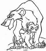 Coloring Pages Kovu Kiara Lion King Library Clipart sketch template