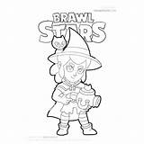 Shelly Brawl Witch Drawitcute1 تويتر علي sketch template