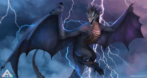 dragon  lightning   background