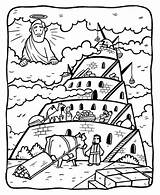 Babel Torre Desenho Ebd Salinha Criancas Ministério Bíblia sketch template