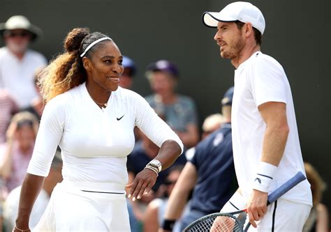 serena williams and andy murray knocked out of wimbledon mixed doubles