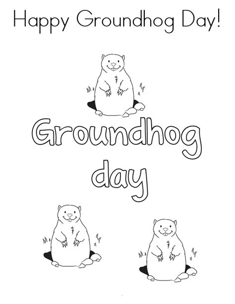 groundhog day printables   groundhog day printables