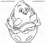 Chick Egg Easter Coloring Cartoon Book Atstockillustration 2021 sketch template