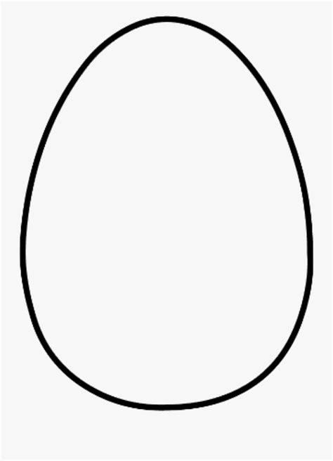 large egg template printable  transparent clipart clipartkey