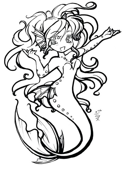 anime mermaid coloring pages  getcoloringscom  printable