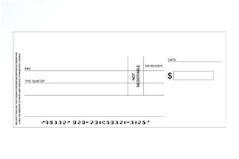 large blank cheque template  templates  templates