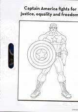 Colouring Assemble Marvel sketch template