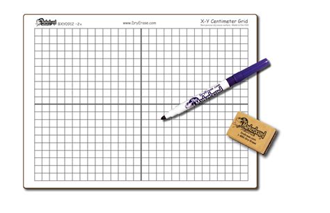 centimeter graph double sided dry erase    student whiteboa