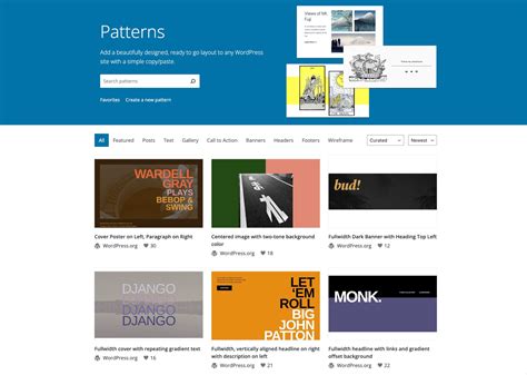 patterns theme developer handbook wordpress developer resources