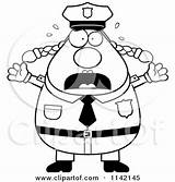 Police Woman Clipart Chubby Panicing Cartoon Cory Thoman Vector Outlined Coloring Royalty Panicking 2021 sketch template