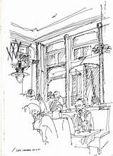 Paris Cafe Sketch Drawing Old Paintingvalley Sketches sketch template