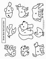 Bear Brown Coloring Eric Carle Pages Book Printables Preschool Printable Clipart Template Templates Animals Children Bears Colouring Print Color Story sketch template