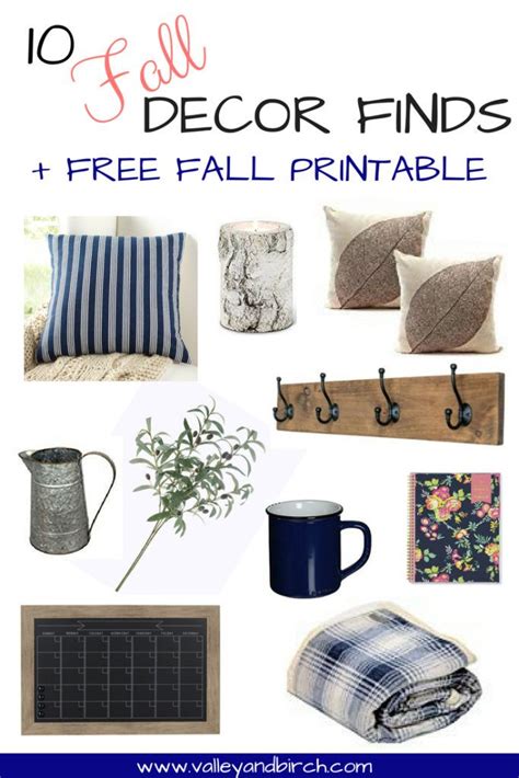 fall decor finds  fall printable valley birch