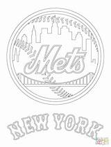 Coloring Mets Pages York Logo Mlb Baseball City Printable Rangers Skyline Jets Chiefs Drawing Yankees Print Sport Cubs Kc Chicago sketch template
