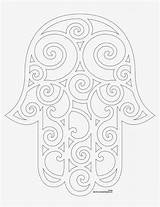 Fatima Hand Stencil Islamic Coloring Pages Patterns Nicepng sketch template