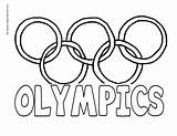 Olympic Rings sketch template