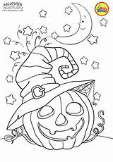 Halloween Coloring Pages Kids Printable Preschool Cute Printables Scary Color Book Toddlers Visit Crafts sketch template