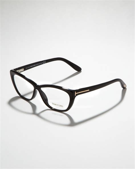 tom ford crossover cat eye fashion glasses in black lyst