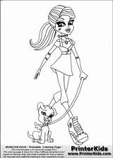 Coloring Pages Monster Walking High Kids Stein Frankie Her Pano Seç sketch template