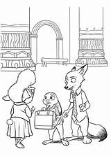 Pages Coloring Zootopia Zootropolis Trailers Movie Getdrawings Coloring2print Color sketch template