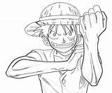 Piece Coloring Pages Luffy Printable Getcolorings Color Print sketch template