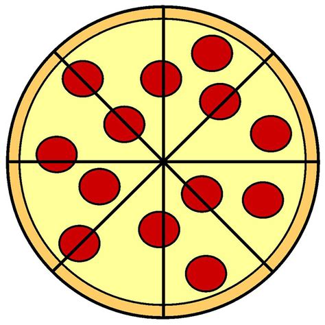 fractions pizza template worksheet