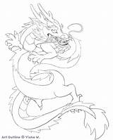 Dragon Outline Chinese Drawing Easy China Outlines Clipart Drawings Getdrawings Deviantart Webstockreview sketch template