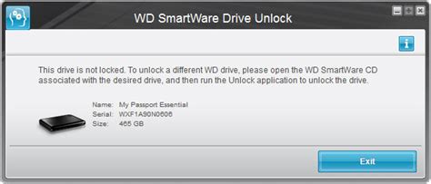 windows  wd smartware drive unlock western digital